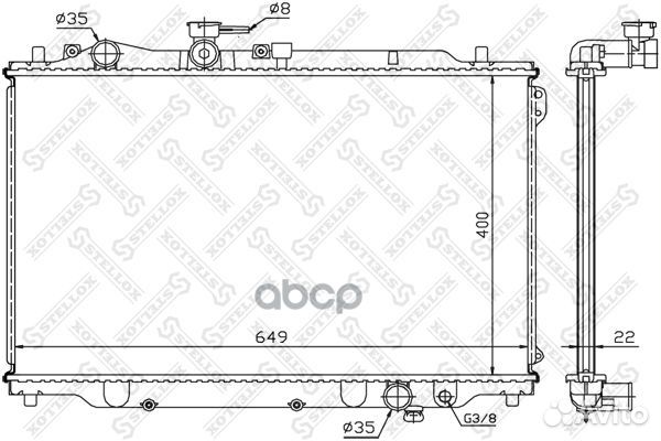 10-25034-SX радиатор системы охлаждения Mazda