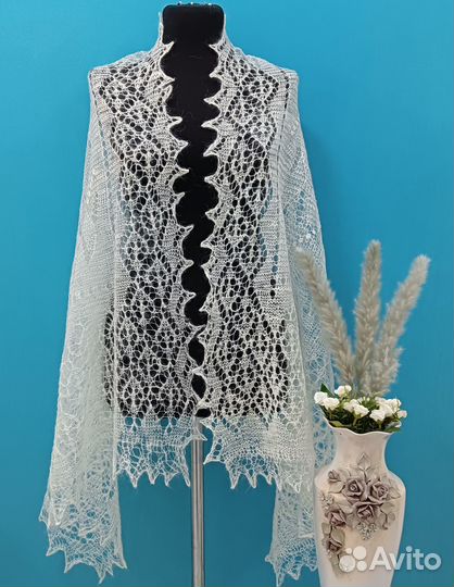 Палантин -Шарф ландыши