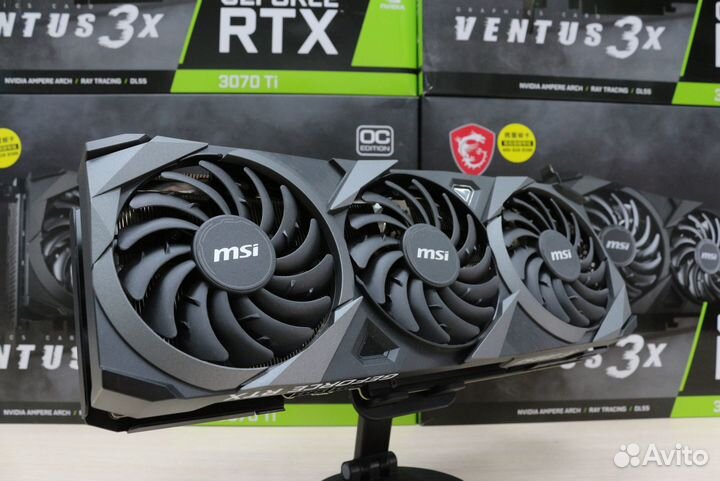 Видеокарта MSI RTX 3070Ti ventus 3X 8Gb 256Bit