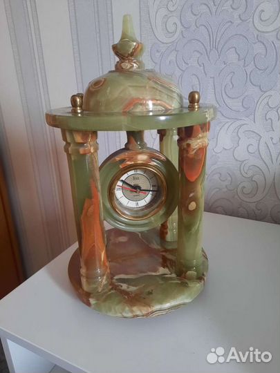 Часы+чаша из оникса