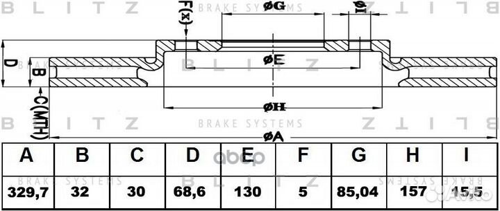 Диск тормозной VW touareg 02- перед. прав. BS02