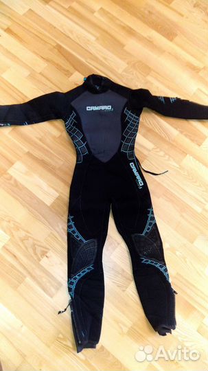 Женский полусухой гидрокостюм Camaro, боты дайвинг