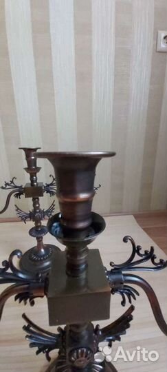 Подсвечник настольный на 3 свечи новый