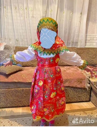 Прокат новогодний костюм русско-народной красавицы