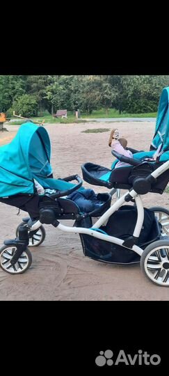 Коляска 2 в 1 для двойни или погодок