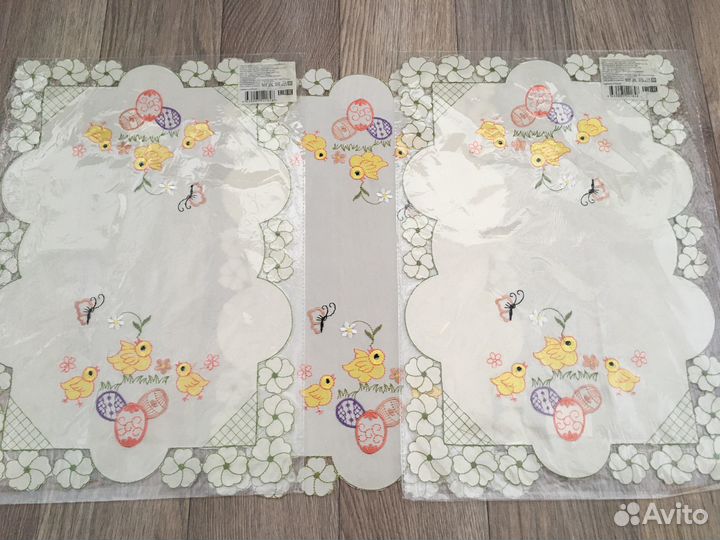 К Пасхе новая салфетка на стол с вышивкой есть 3