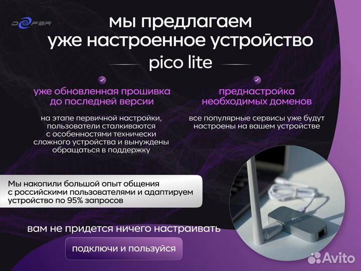 Роутер Deeper Pico Lite с преднастройкой без забот