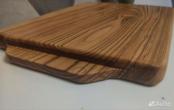 Сервировочная тарелка - шашлычница из массива