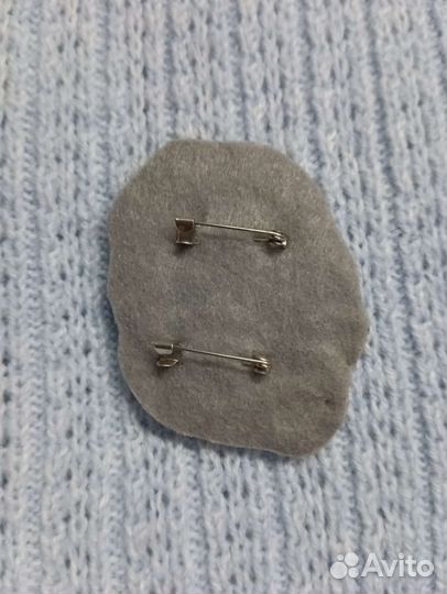 Брошь ручная вышивка собака Афганская борзая