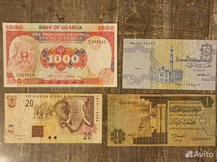 Банкноты стран Африки из оборота и новые