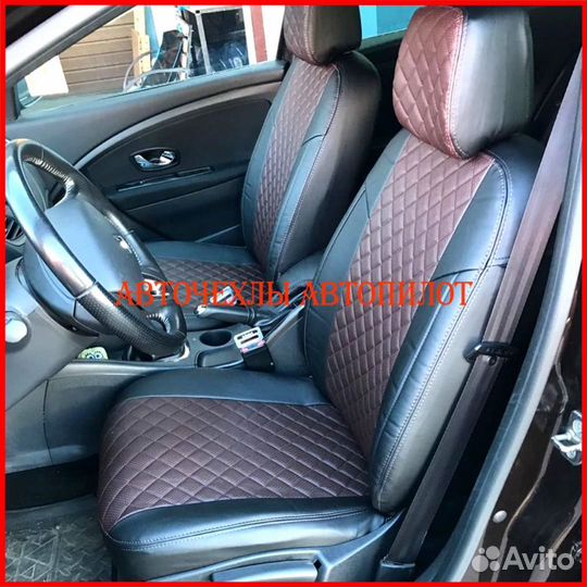 Чехлы Автопилот Renault Fluence из экокожи Ромб