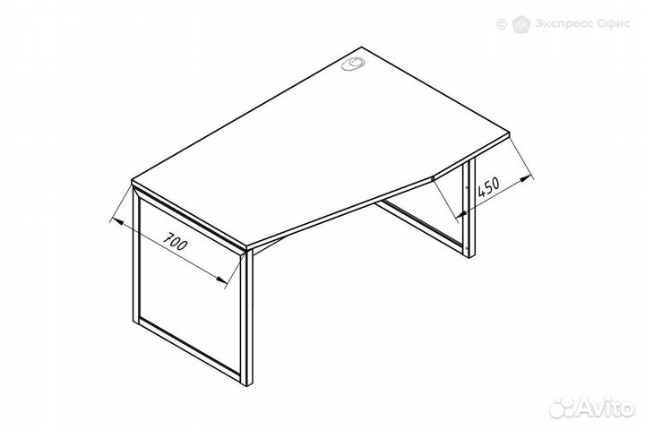 Стол письменный эргономичный правый Xten QP xqpct 149H(R)
