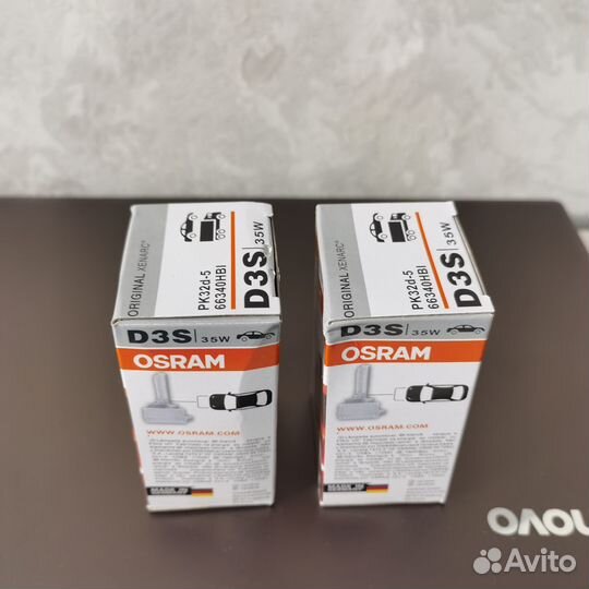 Лампы ксенон D3s osram 2шт