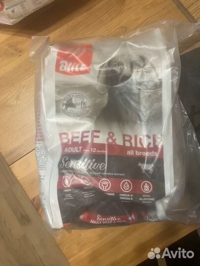 Корм для собак blitz