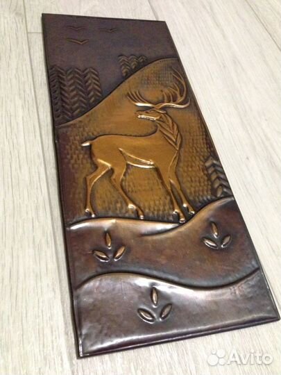 Панно Чеканка настенное металл СССР