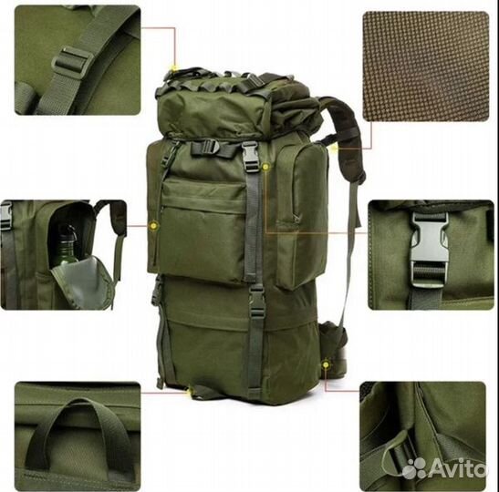 Рюкзак тактический военный 80л олива