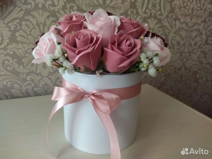 Букет из мыла. Мыло ручной работы. Сувенирное мыло