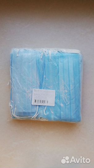 Маска медицинская одноразовая 3-х слойные