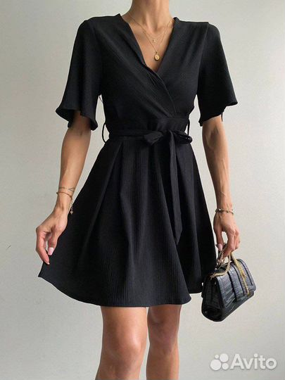 Ткань хлопок сжатый черный