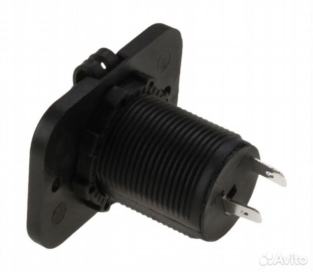 Разъем прикуривателя на панели, врезной, чёрный AE