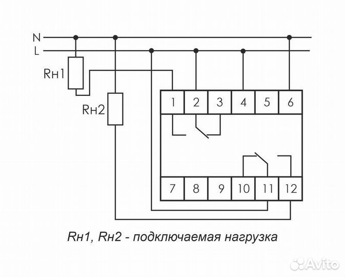 Реле времени PCU-507 2х8А 230В 2п IP20 многофункц