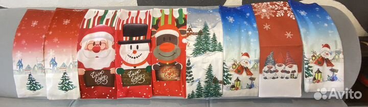 Новогодние чехлы для бутылок