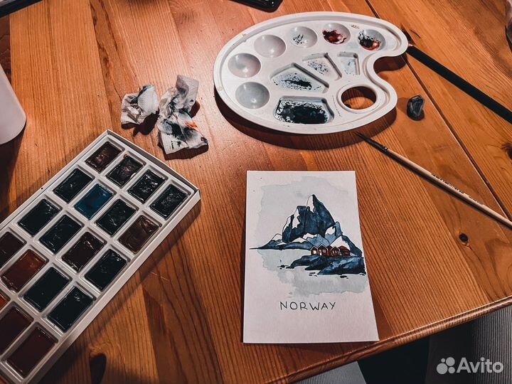 Рисунки.акварель.карандаш