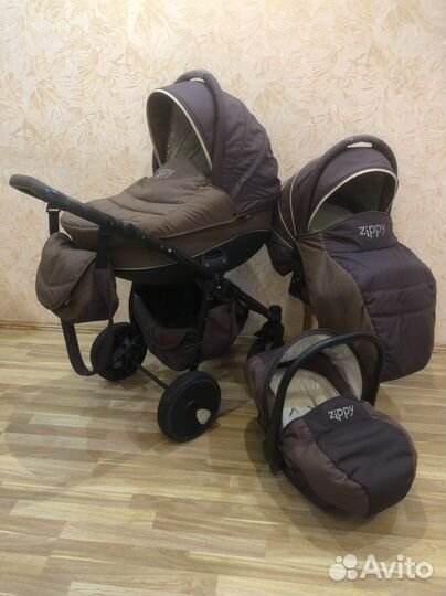Коляска tutis zippy 3 в 1 в отличном состоянии