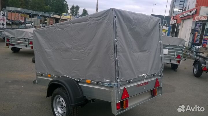 Автоприцеп мзса 817700 выс. тент,защита бампера Ее