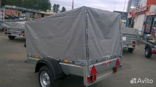 Автоприцеп мзса 817700 выс. тент,защита бампера Ее