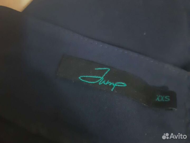 Юбка синяя в офис