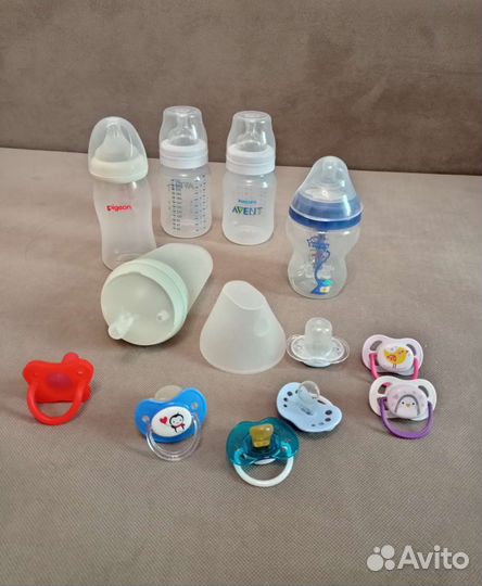 Соски пустышки бутылочки от 0 мес