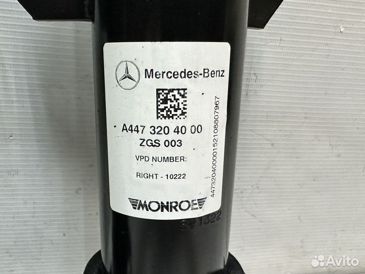 Амортизатор передний 4matic Mercedes V class W447