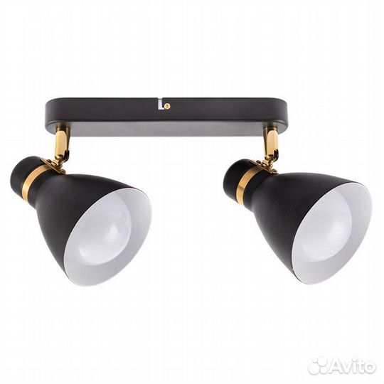 Спот arte lamp Fafnir E27 2х40Вт металл черный