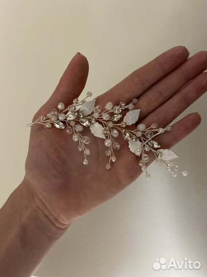 Веточка в прическу ручной работы