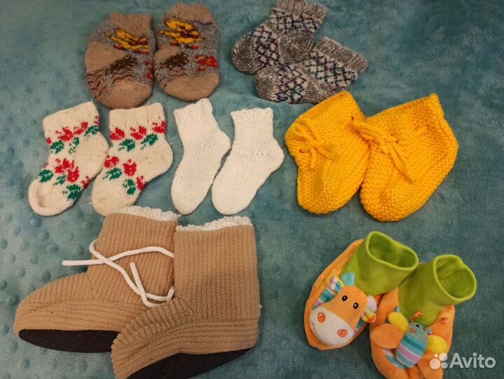 Детские пинетки, носочки 0 до 1 года