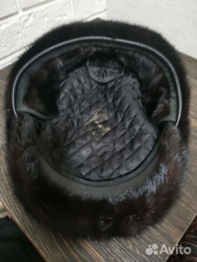 Берет мужской норковый