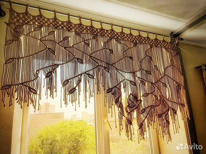 Макраме штора