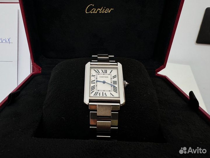 Часы cartier tank оригинал с документами