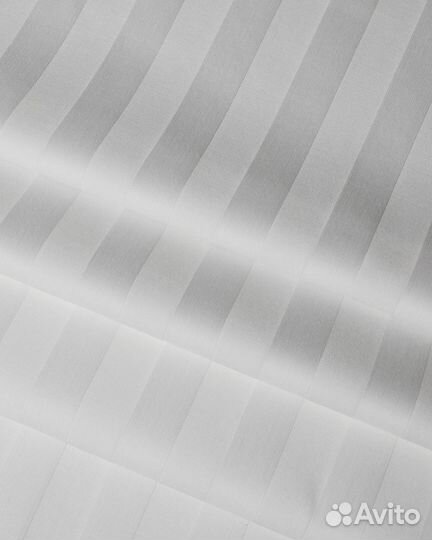 Пододеяльники белые для гостиниц страйп-сатин