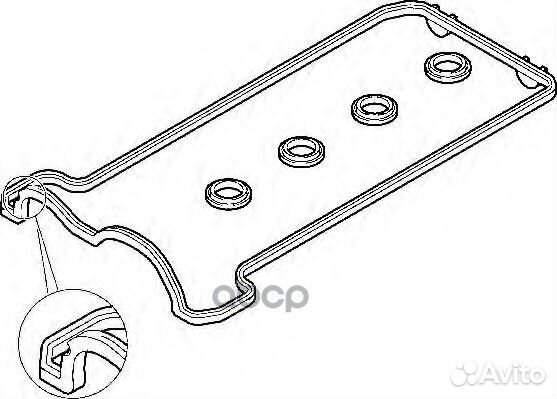 Комплект прокладок клапанной крышки 475850 Elring
