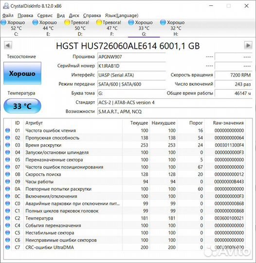 Жесткие диски hgst Ultrastar 7K6000 6TB