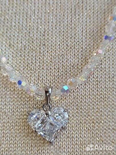 Колье чокер ожерелье Северное сияние новое