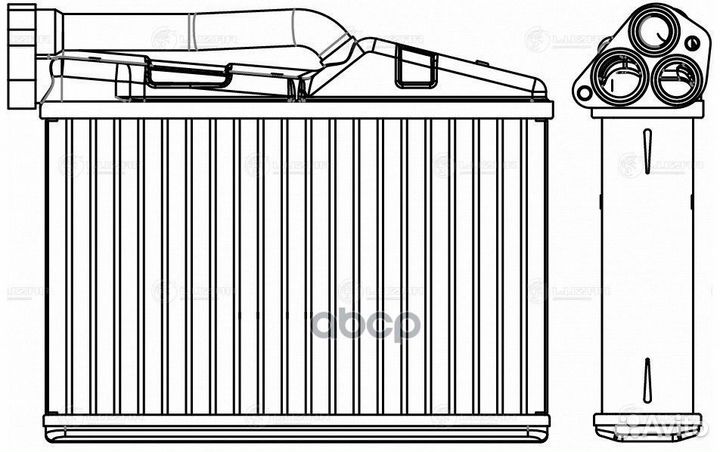 Радиатор отопителя BMW 5 (E39) (95) /X5 (E53)