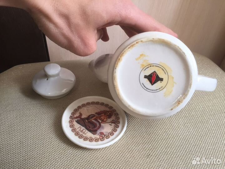 Заварочный чайник рыбы русалка тарелочка