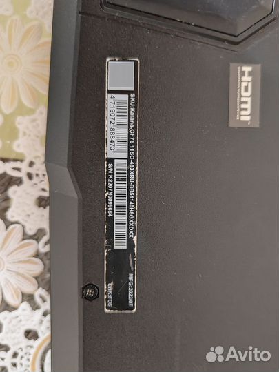 Игровой ноутбук msi katana gf76