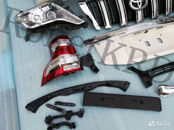 Рестайлинг Pradо 150 в 13-2017 год Белый