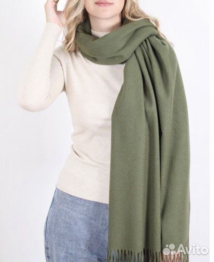 Палантин теплый кашемировый