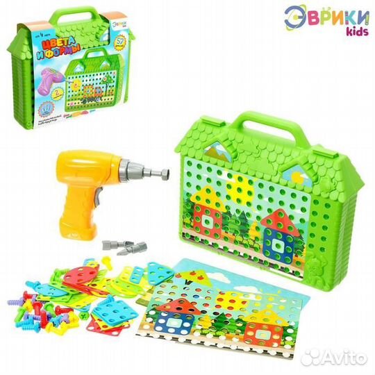 Конструктор в чемоданчике с шуруповертом