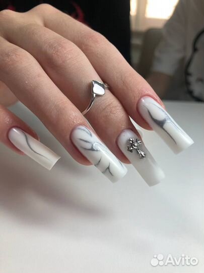 Маникюр, гель-лак, наращивание, крейзи дизайн